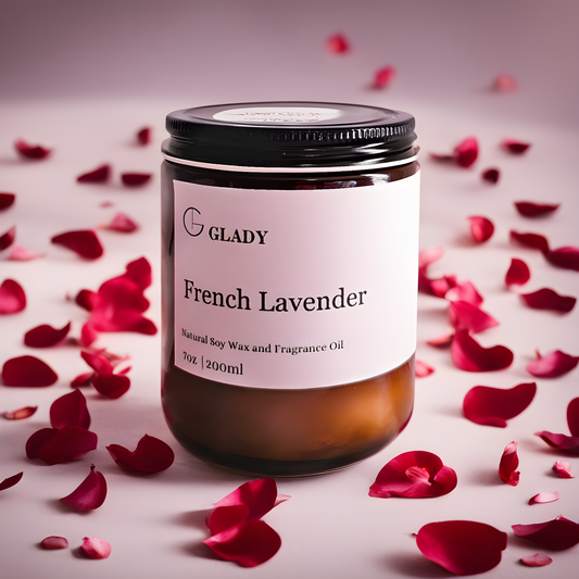 French Lavender Amber Jar Candle